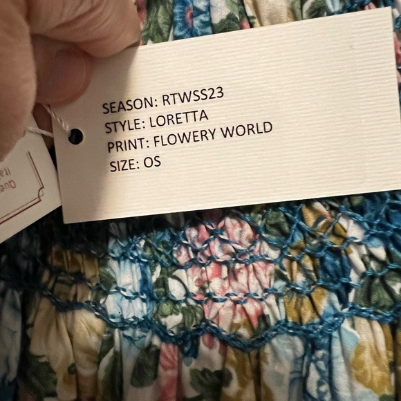 Loretta Caponi Loretta Dress in Flowery World, OS - Picture 6 of 7